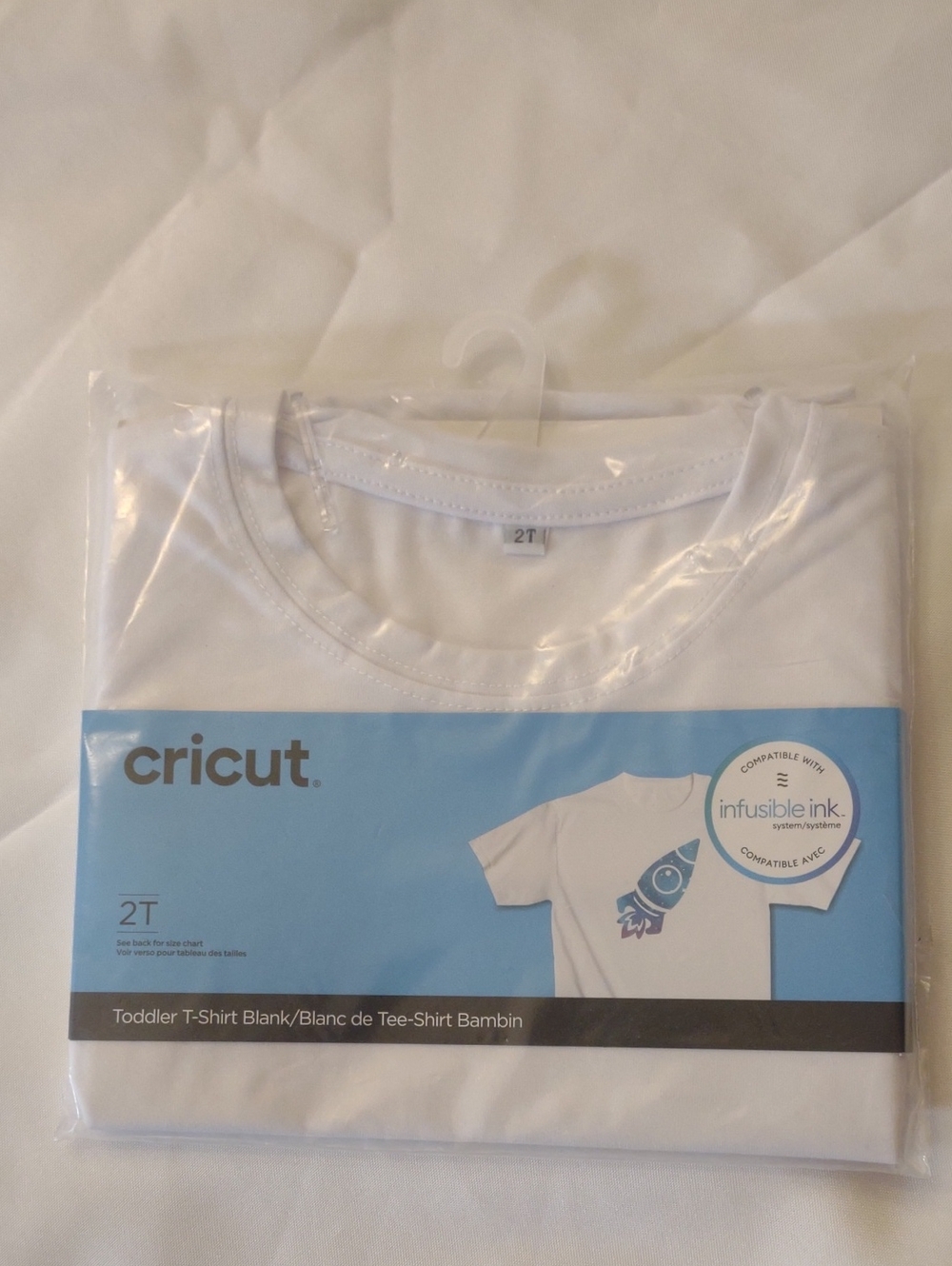NWT Cricut White Toddler Short Sleeve Tee - Blank 2T